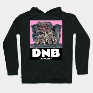 DNB  - Junglist T.Rex Dj (pink) Hoodie